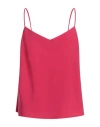 Clips Woman Top Fuchsia Size 16 Polyester, Elastane In Pink