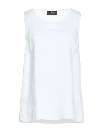 Clips Tops In White