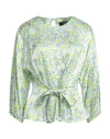 Clips Woman Top Light Green Size 6 Viscose, Elastane In Green