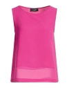 Clips Woman Top Magenta Size 4 Polyester In Pink