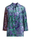 Clips Woman Top Purple Size 10 Polyester, Elastane In Purple