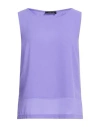 Clips Woman Top Purple Size 6 Polyester