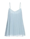Clips Woman Top Sky Blue Size 8 Polyester In Blue