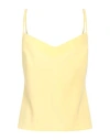 Clips Woman Top Yellow Size 10 Polyester, Elastane