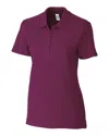 Clique Addison All Cotton Pique Short Sleeve Womens Polo In Blue