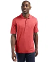 Clique Charge Active Mens Short Sleeve Polo In Red