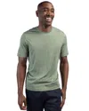 Clique Charge Active Mens Short Sleeve Tee In Green