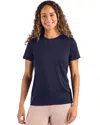 Clique Charge Active Womens Short Sleeve Tee In Blue