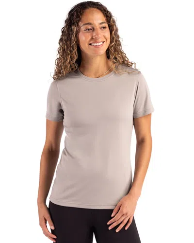 Clique Charge Active Womens Short Sleeve Tee In Silver