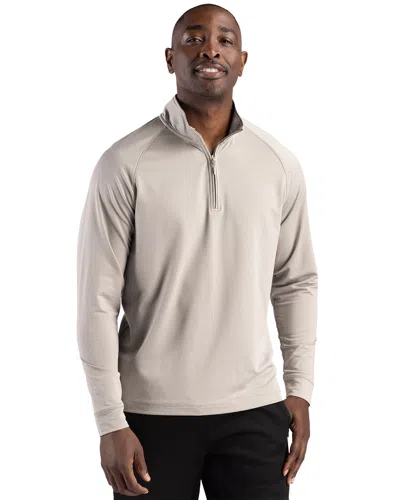 Clique Dash Recycled Mens Quarter Zip Sweatshirt In Blue