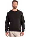 Clique Drive Recycled Unisex Crewneck Sweatshirt In Black