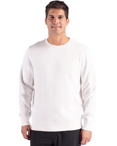 Clique Drive Recycled Unisex Crewneck Sweatshirt In White