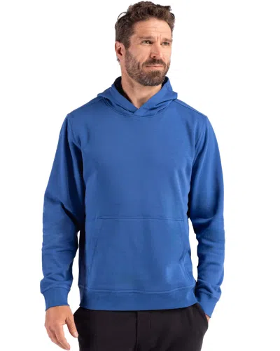 Clique Drive Recycled Unisex Pullover Hooded Sweatshirt In Blue