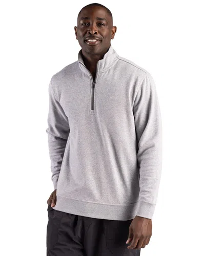 Clique Drive Recycled Unisex Quarter Zip Sweatshirt In Gray