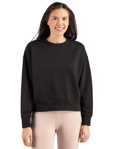 Clique Drive Recycled Womens Crewneck Sweatshirt In Black