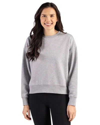 Clique Drive Recycled Womens Crewneck Sweatshirt In Gray