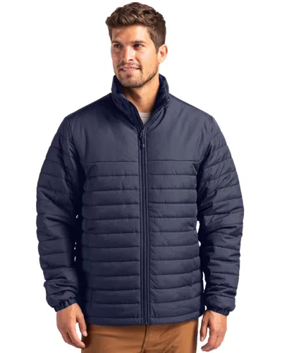 Clique Elevation Eco Full Zip Mens Puffer Jacket In Blue