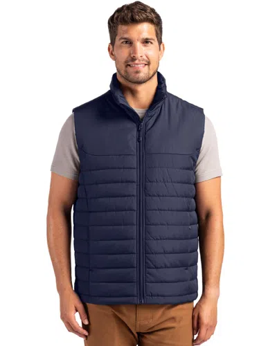 Clique Elevation Eco Full Zip Mens Puffer Vest In Blue