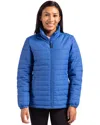 Clique Elevation Eco Full Zip Womens Puffer Jacket In Blue