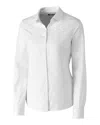 Clique Halden Stain Resistant L/s In White