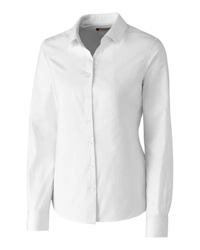 Clique Halden Stain Resistant L/s In White