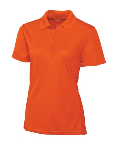 Clique Ice Lady Pique Polo Shirt In Orange