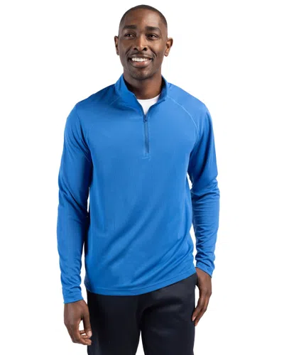 Clique Ice Pique Mens Half Zip Tech Pullover In Blue