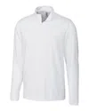 Clique Ice Pique Mens Half Zip Tech Pullover In White
