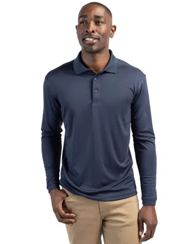 Clique Ice Pique Mens Long Sleeve Tech Polo In Multi