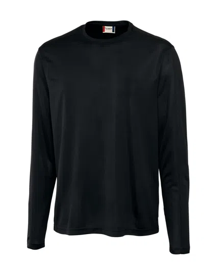 Clique Ice Pique Mens Long Sleeve Tech Tee In Black