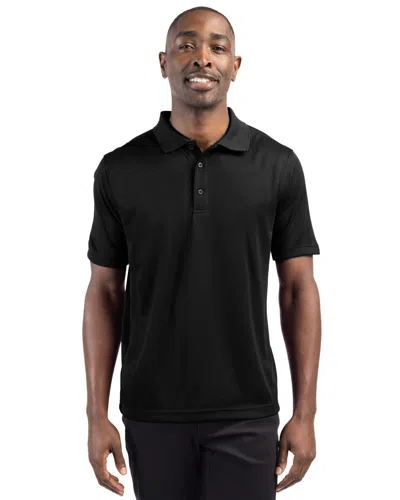 Clique Ice Pique Mens Short Sleeve Tech Polo In Black