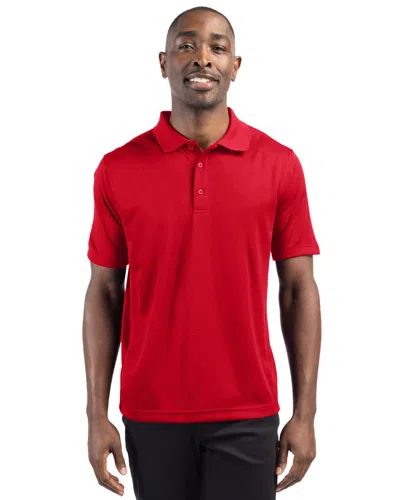 Clique Addison All Cotton Pique Short Sleeve Mens Polo In Red