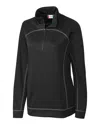 Clique Ladies Helsa Half Zip Jacket In Black
