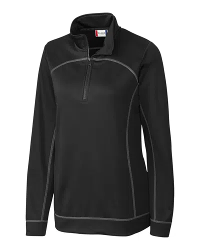 Clique Ladies Helsa Half Zip Jacket In Black