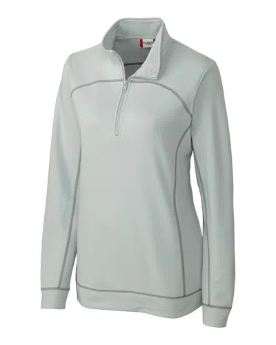 Clique Ladies Helsa Half Zip Jacket In Grey