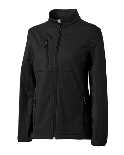 Clique Ladies' Narvik Colorblock Softshell Jacket In Black