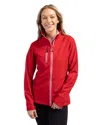 Clique Ladies' Telemark Softshell Jacket In Red