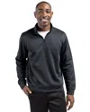 Clique Lift Eco Performance Half Zip Unisex Pullover In Black