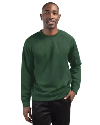Clique Lift Eco Performance Unisex Crewneck Sweatshirt In Green