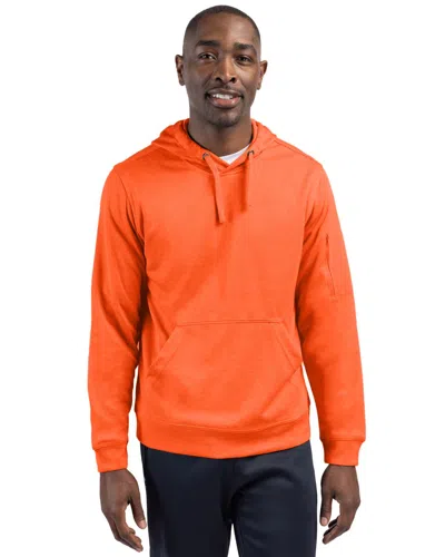Clique Lift Eco Performance Unisex Pullover Hoodie Sweatshirt In Orange