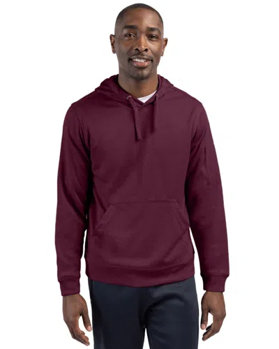 Clique Lift Eco Performance Unisex Pullover Hoodie Sweatshirt In Burgundy
