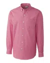 Clique L/s Granna Stain Resistant Houndstooth In Red
