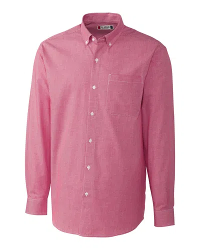 Clique L/s Granna Stain Resistant Houndstooth In Red