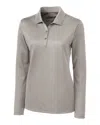 Clique L/s Ice Lady Pique Polo Shirt In Silver