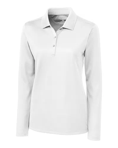Clique L/s Ice Lady Pique Polo Shirt In White