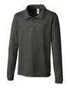 Clique L/s Spin Youth Polo In Grey