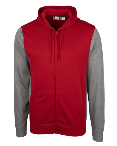 Clique Men's Helsa Sport Colorblock Full Zip Jacket In Red