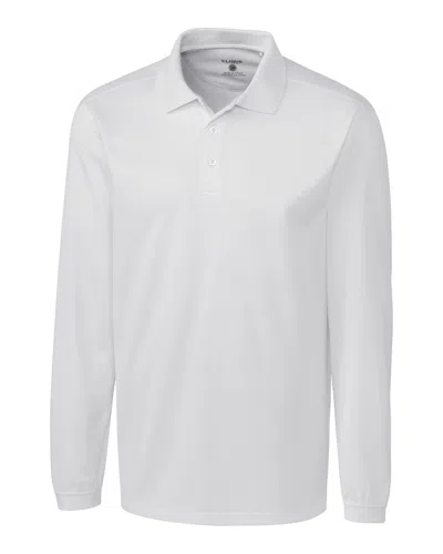 Clique Men's L/s Ice Pique Polo Shirt In White