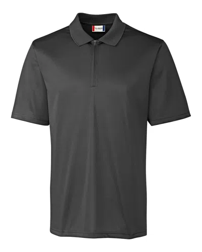 Clique Men's Malmo Snag Proof Zip Polo Shirt In Grey