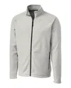 Clique Men's Summit Full Zip Microfleece Jacket In Grey